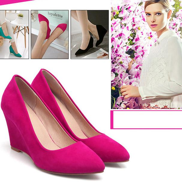 Dress Shoes Suede Pumps Wedges For Women Pointed Toe Slip On Ladies Fashion Wedding Party Dancing Pink, Beige
Dress Shoes Suede Pumps Wedges For Women Pointed Toe Slip On Ladies Fashion Wedding Party Dancing Pink, Beige