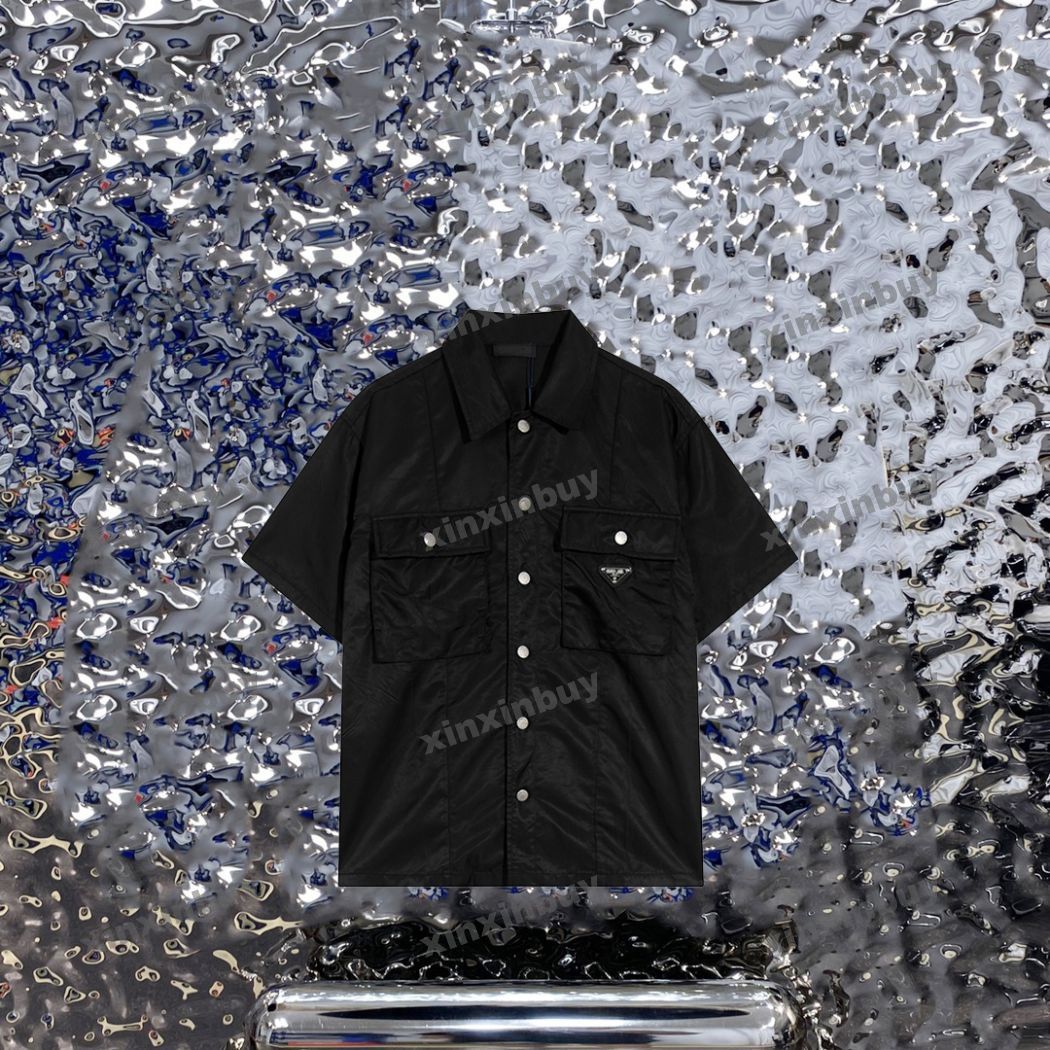 xinxinbuy Men designer Tee t shirt 23ss Nylon triangle label Multiple pockets short sleeve cotton women Black S-2XL
xinxinbuy Men designer Tee t shirt 23ss Nylon triangle label Multiple pockets short sleeve cotton women Black S-2XL