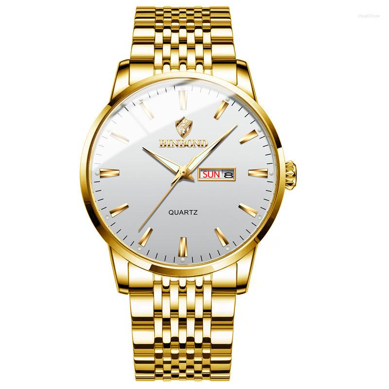 Wristwatches BINBONG 2023 Fashion Watch Men Stainless Steel Top Waterproof Luminous Wristwatch Mens Watches Sports Quartz Date, J h
Wristwatches BINBONG 2023 Fashion Watch Men Stainless Steel Top Waterproof Luminous Wristwatch Mens Watches Sports Quartz Date, J h