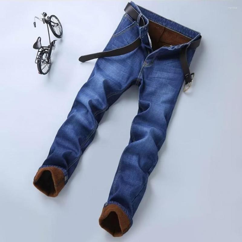Men's Jeans Pencil Pants Chic Casual Men Winter Solid Color Denim Plush For Work, Black
Men's Jeans Pencil Pants Chic Casual Men Winter Solid Color Denim Plush For Work, Black