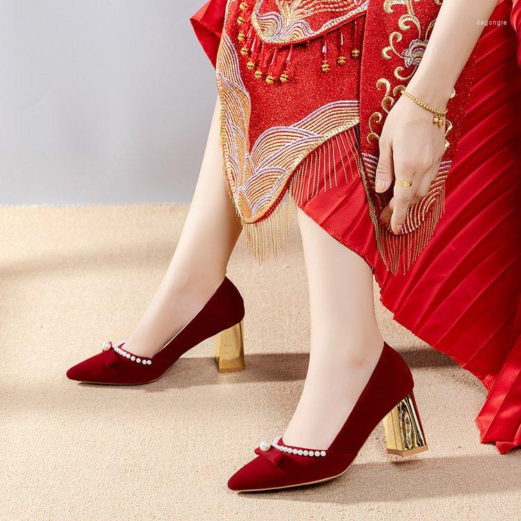 Dress Shoes Elegant Red Velvet Pearls Pumps Woman Sexy Pointed Toe Thin High Heels Party Wedding Women Spring 2023 Zapatos Lady, 6cm
Dress Shoes Elegant Red Velvet Pearls Pumps Woman Sexy Pointed Toe Thin High Heels Party Wedding Women Spring 2023 Zapatos Lady, 6cm
