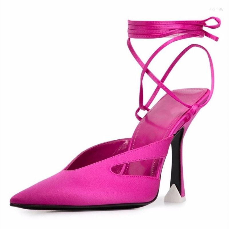 Dress Shoes Spring And Summer Style Silk Face Pointy Strap Sandals Large Banquet Versatile Thin High-heeled Women's, Rosy red
Dress Shoes Spring And Summer Style Silk Face Pointy Strap Sandals Large Banquet Versatile Thin High-heeled Women's, Rosy red