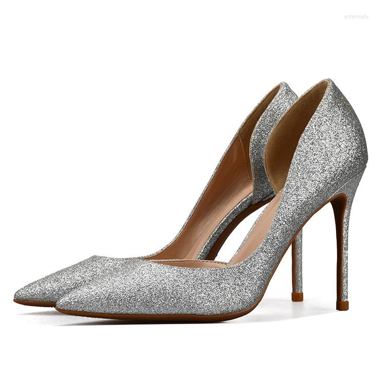 Dress Shoes 2023 Fashion Women Pumps Sequin Cloth Gold Sliver Pointed Toe Woman Sexy Party Wedding Stiletto Nude Heels Plus Size H0015, 10cm heel height
Dress Shoes 2023 Fashion Women Pumps Sequin Cloth Gold Sliver Pointed Toe Woman Sexy Party Wedding Stiletto Nude Heels Plus Size H0015, 10cm heel height
