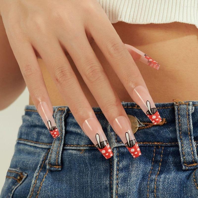 False Nails 24pcs Manicure Coffin DIY Full Cover French Fake Ballerina Long, Xy-05-01
False Nails 24pcs Manicure Coffin DIY Full Cover French Fake Ballerina Long, Xy-05-01
