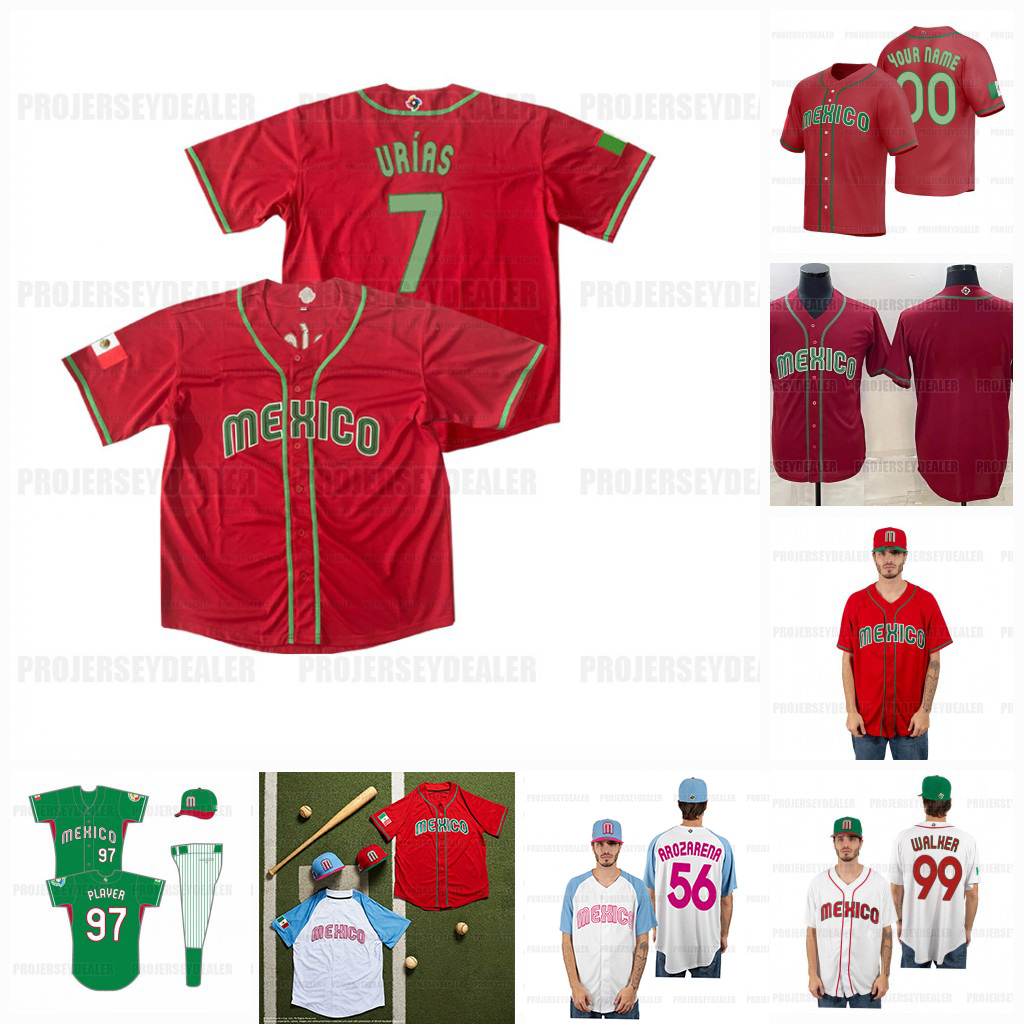 7 Julio Urias Mexico 2023 WBC Jersey World Baseball Classic Alex Verdugo Alejandro Kirk Rowdy Tellez Randy Arozarena Luis Urias Duran Jose Urquidy Austin Barnes, 2021 reverse retro
7 Julio Urias Mexico 2023 WBC Jersey World Baseball Classic Alex Verdugo Alejandro Kirk Rowdy Tellez Randy Arozarena Luis Urias Duran Jose Urquidy Austin Barnes, 2021 reverse retro