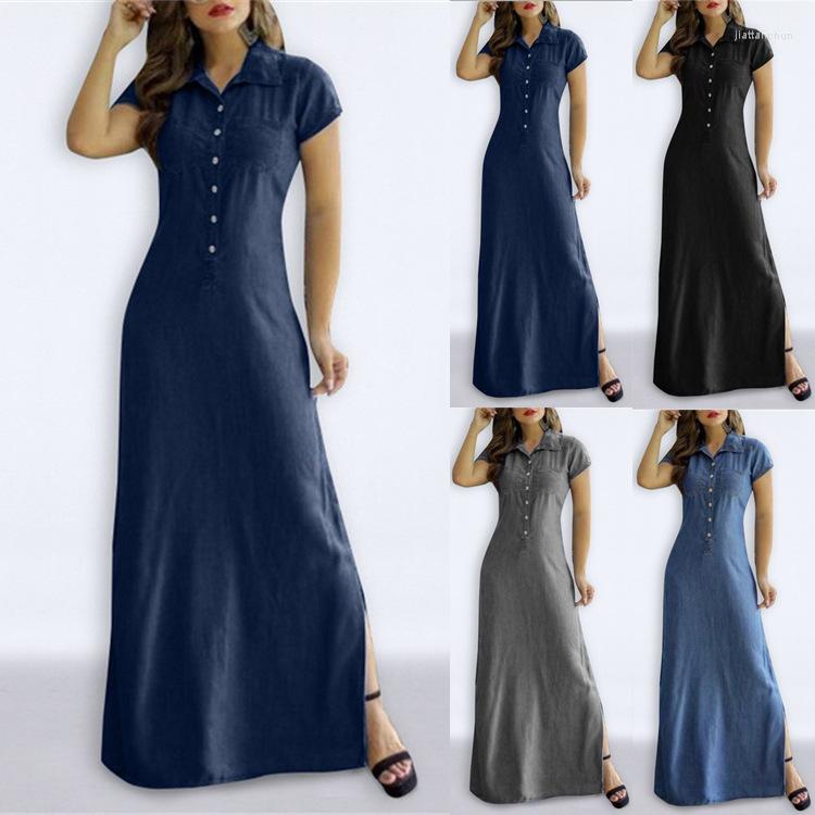 Casual Dresses Women Loose Denim Vintage Button Pocket Befree Dress Long Short Sleeve Summer Party Elegant Maxi, Black
Casual Dresses Women Loose Denim Vintage Button Pocket Befree Dress Long Short Sleeve Summer Party Elegant Maxi, Black