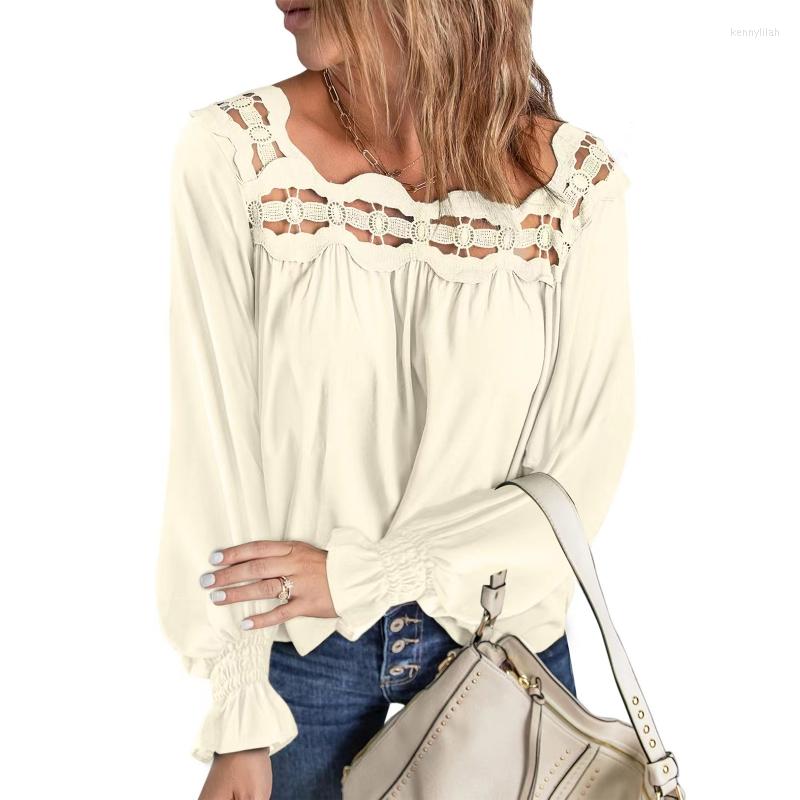 Women' T Shirts Women Fall Ruffled Long Sleeve Square Collar Casual Loose Hollow Out Top, Black
Women' T Shirts Women Fall Ruffled Long Sleeve Square Collar Casual Loose Hollow Out Top, Black