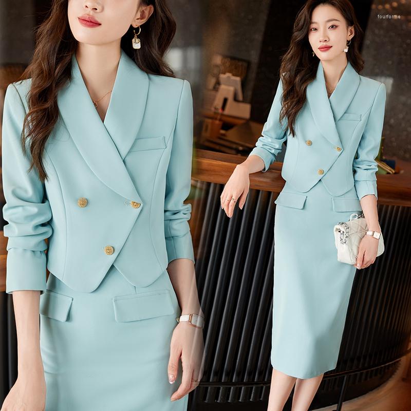 Two Piece Dress High Quality Korean Spring Autumn Pencil Skirt Blazer Sets Outfits Female Formal Business Womens Office Ladies Work Jacket, Clear
Two Piece Dress High Quality Korean Spring Autumn Pencil Skirt Blazer Sets Outfits Female Formal Business Womens Office Ladies Work Jacket, Clear
