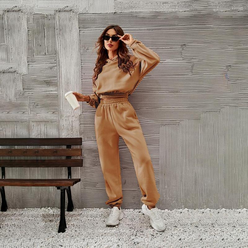 Women' Two Piece Pants 2Pcs/Set Simple Women Solid Color Short Type Hoodie High Waist Sweatpants Set Sweatshirt Anti-pilling Coldproof, Light pink
Women' Two Piece Pants 2Pcs/Set Simple Women Solid Color Short Type Hoodie High Waist Sweatpants Set Sweatshirt Anti-pilling Coldproof, Light pink