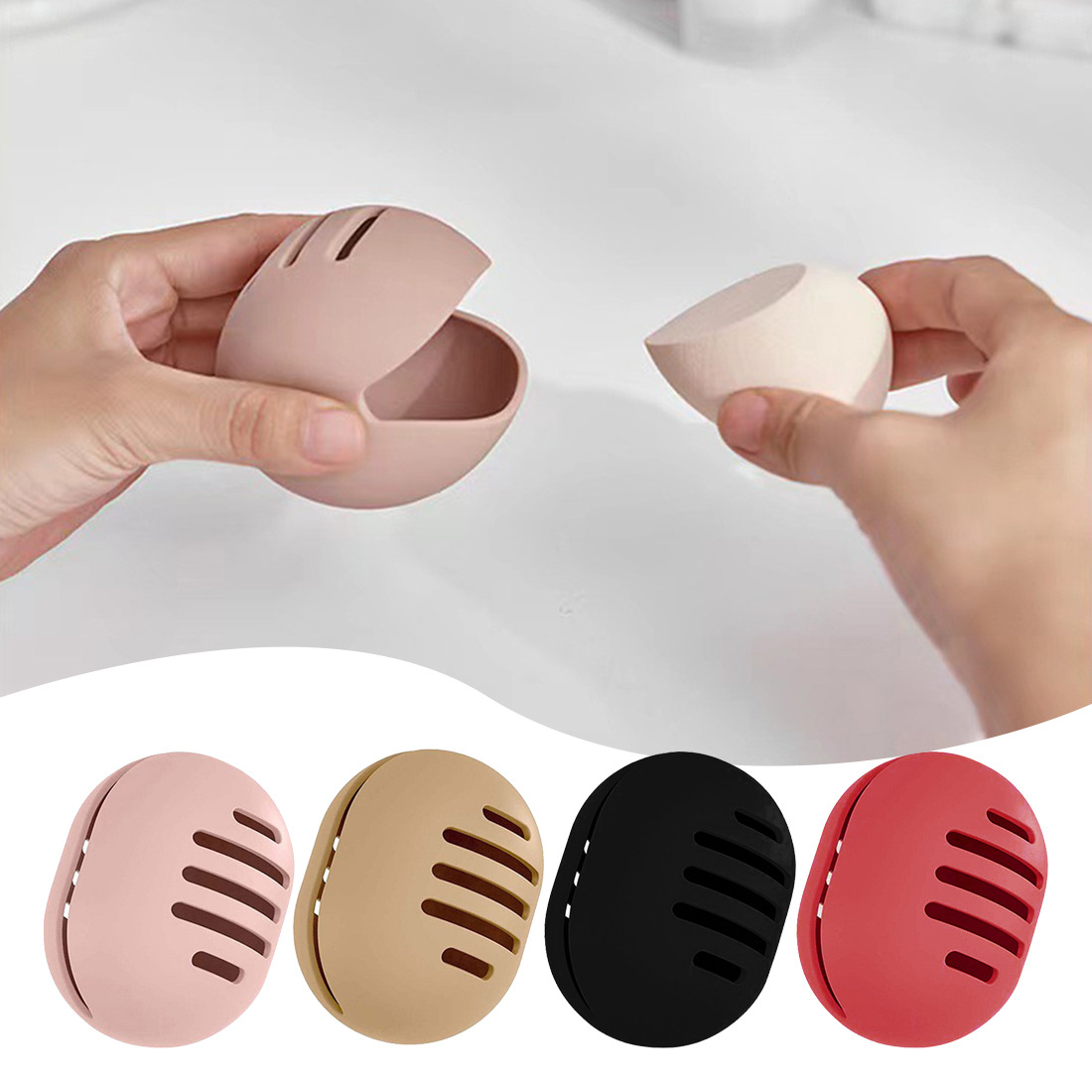 Makeup Sponge Holder Shatterproof Silicone Beauty Powder Puff Drying Case Breatheable and Portable Makeup Sponge Rack
Makeup Sponge Holder Shatterproof Silicone Beauty Powder Puff Drying Case Breatheable and Portable Makeup Sponge Rack