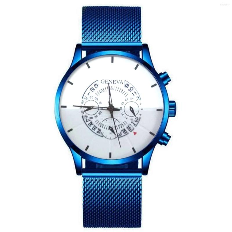 Wristwatches 2023 Men's Fashion Business Calendar Watches Men Luxury Blue Stainless Steel Mesh Belt Analog Quartz Watch Relogio, Only watch box
Wristwatches 2023 Men's Fashion Business Calendar Watches Men Luxury Blue Stainless Steel Mesh Belt Analog Quartz Watch Relogio, Only watch box