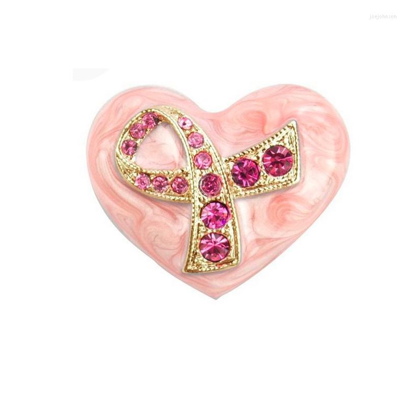 Brooches Woman Rhinestone Ribbon Pink Enamel Heart Breast Cancer Pin Brooch 
Brooches Woman Rhinestone Ribbon Pink Enamel Heart Breast Cancer Pin Brooch