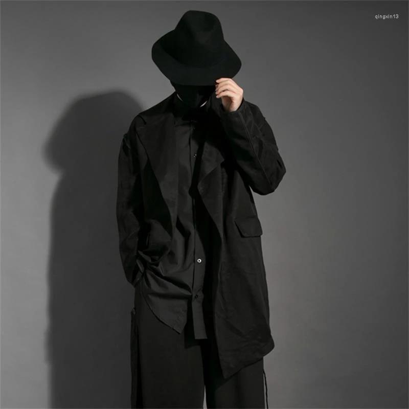 Men' Suits Men' Irregular Casual Suit Black Wind Autumn Winter Fashion Personalized Nightclub Clothing Asymmetric Design Coat
Men' Suits Men' Irregular Casual Suit Black Wind Autumn Winter Fashion Personalized Nightclub Clothing Asymmetric Design Coat