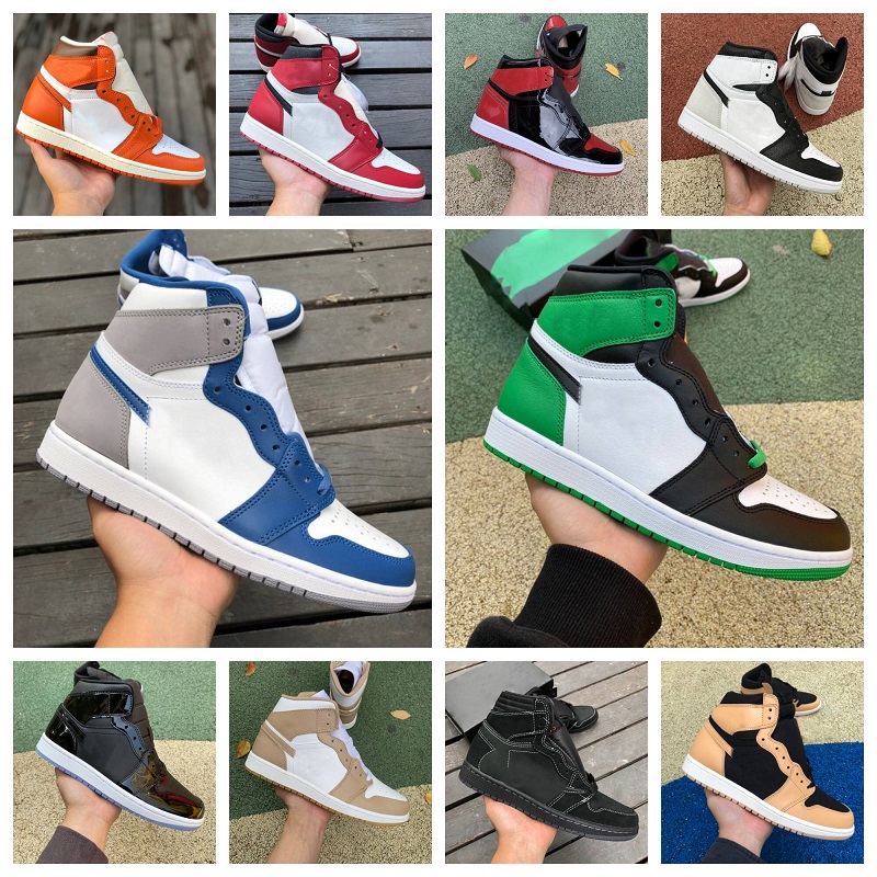 2023 Space Jam 1 Retro Basketball ShOes Jumpman 1s High Travis Black Phantom Starfish Lost and Found True Blue Patent Bred Bleached Coral Bio Hack Men Women Sneakers