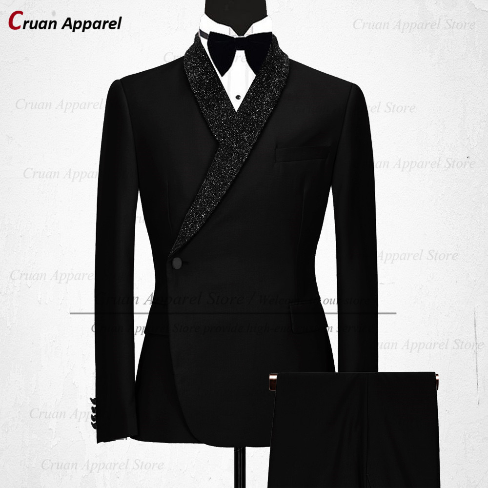 Men's Suits Blazers Luxury Formal Black Wedding Men Suit Set Slim Fit Groomsmen Groom Tuxedo White Designs Shiny Shawl Lapel Blazer Pants 2Pcs 230316, Gray
Men's Suits Blazers Luxury Formal Black Wedding Men Suit Set Slim Fit Groomsmen Groom Tuxedo White Designs Shiny Shawl Lapel Blazer Pants 2Pcs 230316, Gray