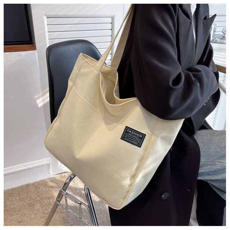 top Solid Color Women Handbags Canvas Tote Shoulder Bags New Retro Large Capacity Shopping and Travel Bags Fashion Casual Bags 230308, Beige
top Solid Color Women Handbags Canvas Tote Shoulder Bags New Retro Large Capacity Shopping and Travel Bags Fashion Casual Bags 230308, Beige
