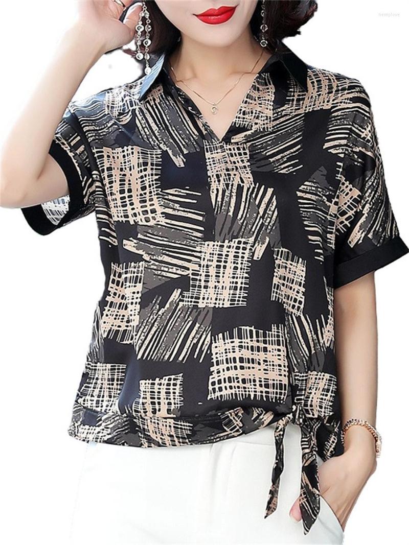 Women's Blouses 4XL Women Spring Summer Shirts Lady Fashion Casual Short Sleeve O-Neck Collar Printing Blusas Tops CT0512, Black
Women's Blouses 4XL Women Spring Summer Shirts Lady Fashion Casual Short Sleeve O-Neck Collar Printing Blusas Tops CT0512, Black