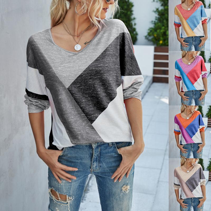 Women's T Shirts Women's Harajuku Casual T-Shirt V-Neck Long Sleeve Loose Retro Fashion Patchwork Printed Top Fall Comfortable Pullover, Gray
Women's T Shirts Women's Harajuku Casual T-Shirt V-Neck Long Sleeve Loose Retro Fashion Patchwork Printed Top Fall Comfortable Pullover, Gray