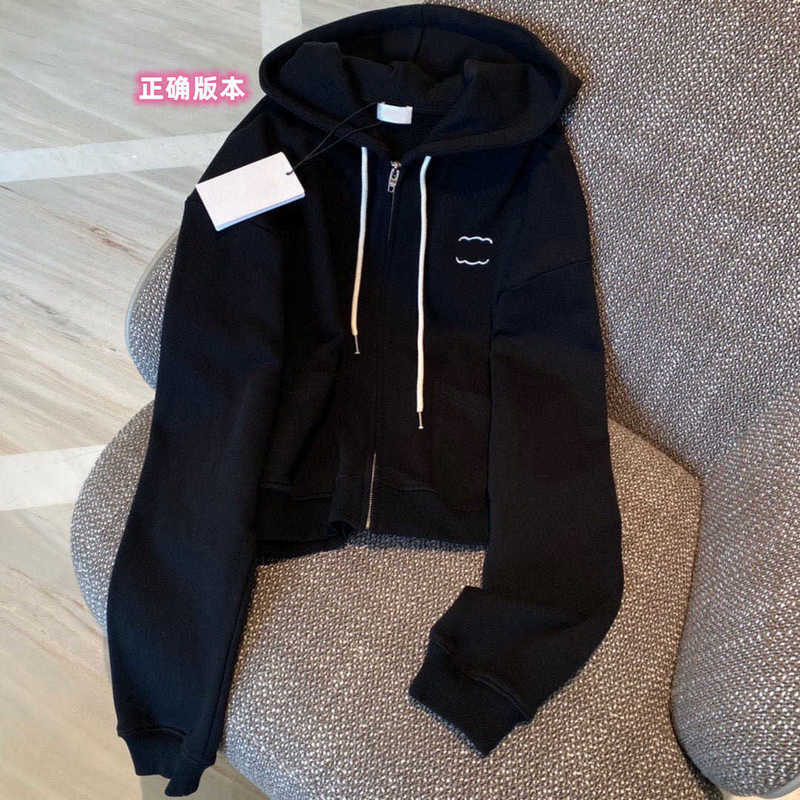 Women' Hoodies & Sweatshirts designer Women sweater suit zipper hooded sports leisure 22 fall triumphal arch, Black3
Women' Hoodies & Sweatshirts designer Women sweater suit zipper hooded sports leisure 22 fall triumphal arch, Black3