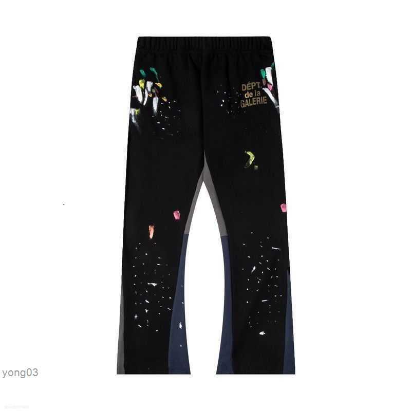 Men' Jeans Galleries Dept Designer Sweatpants Sports Pants Ink Splashing Graffiti Loose Flare Virgil Non Stitching Ozpr, G19 black 380g cotton high quality
Men' Jeans Galleries Dept Designer Sweatpants Sports Pants Ink Splashing Graffiti Loose Flare Virgil Non Stitching Ozpr, G19 black 380g cotton high quality