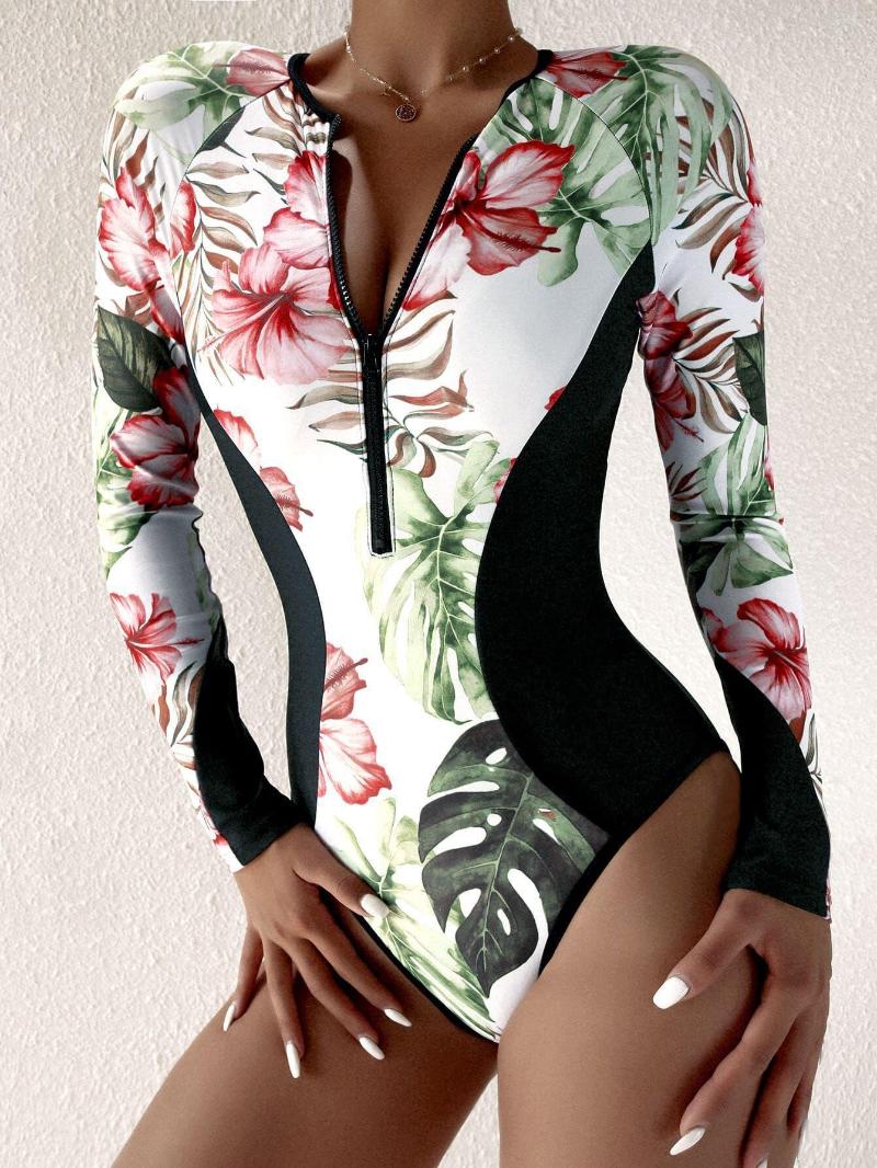 Women' Swimwear 2023 Surfing Sport Swimsuit Long Sleeves Women One Piece Solid Monokini Bathing Suit Tropical Bodysuit Female, Cj20967d1
Women' Swimwear 2023 Surfing Sport Swimsuit Long Sleeves Women One Piece Solid Monokini Bathing Suit Tropical Bodysuit Female, Cj20967d1