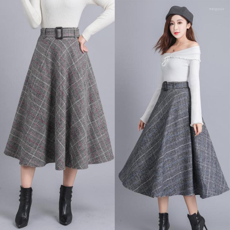 Skirts 2023 Autumn & Winter Simple Retro Plaid Woolen Skirt High Waist Slimming Casual Loose Women A-line Long, Blue
Skirts 2023 Autumn & Winter Simple Retro Plaid Woolen Skirt High Waist Slimming Casual Loose Women A-line Long, Blue