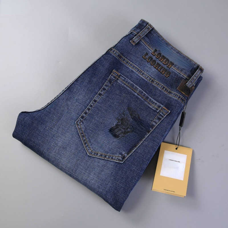 Men's Jeans Designer Casual Pants War Horse Print European Style Straight Elastic Wear Commuting Cotton Casual Zipper Access Control Jeans Burb Letter Sweatpants, Blue
Men's Jeans Designer Casual Pants War Horse Print European Style Straight Elastic Wear Commuting Cotton Casual Zipper Access Control Jeans Burb Letter Sweatpants, Blue