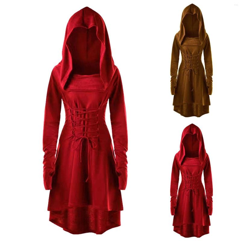 Casual Dresses Hooded Pullover Up Dress Long Costumes Bandage Lace Women High Lined Midi Short Maxi For, Red
Casual Dresses Hooded Pullover Up Dress Long Costumes Bandage Lace Women High Lined Midi Short Maxi For, Red