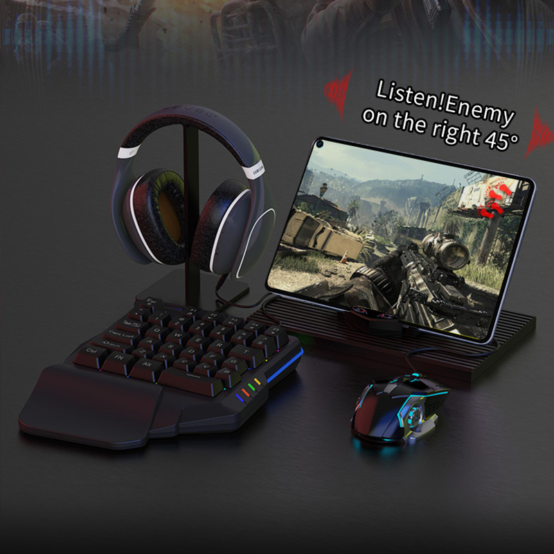 Keyboard Mouse Converter PUBG AI Smart Identify Press Guns Bluetooth Mobile Controller Gamepad Kit for Mobile Phone Tablet