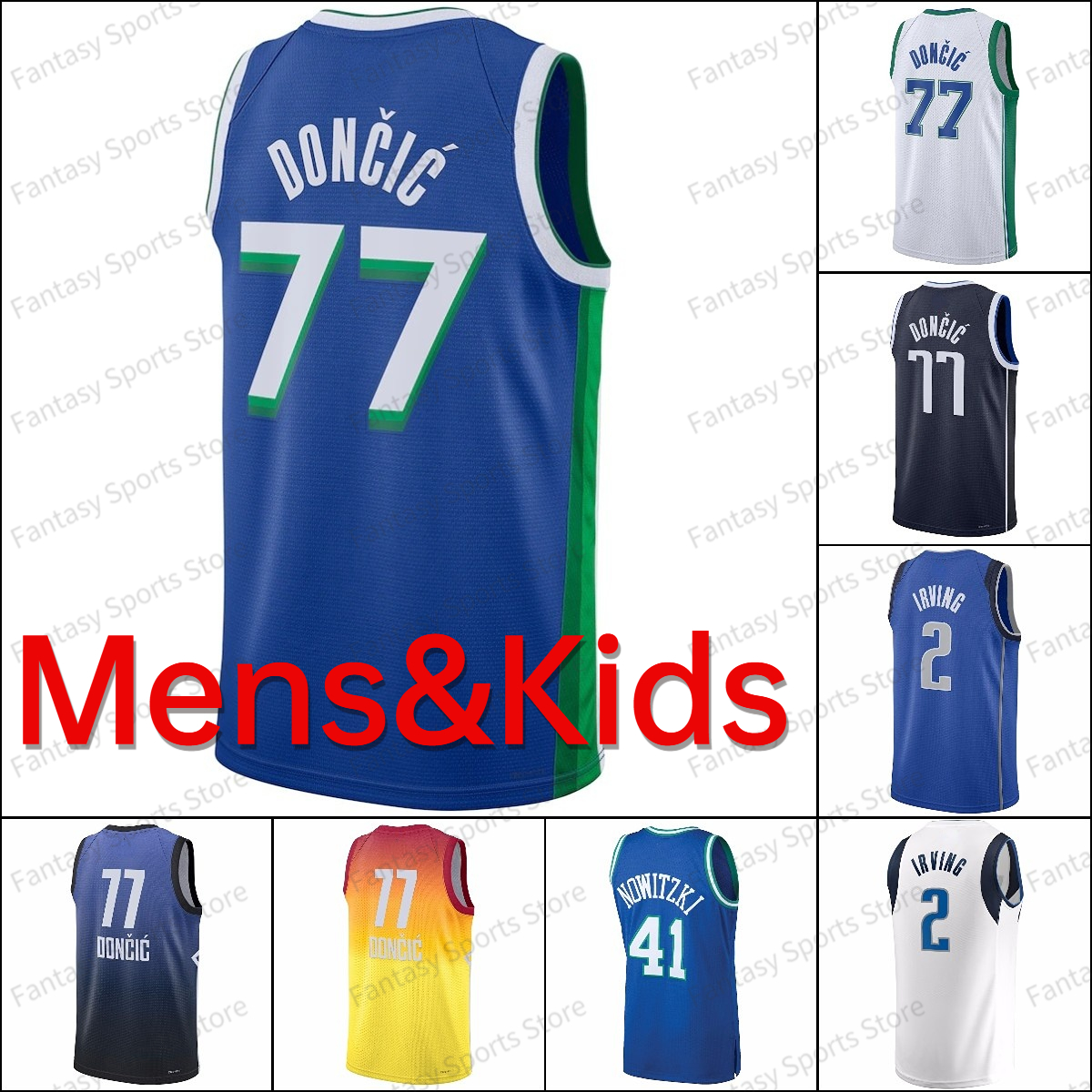 New Luka Doncic Kyrie Irving Jersey Dirk Nowitzki Jason Kidd White Green Stitched Retro Basketball Jerseys Mens Kids, Kids/yth jersey s-xl
New Luka Doncic Kyrie Irving Jersey Dirk Nowitzki Jason Kidd White Green Stitched Retro Basketball Jerseys Mens Kids, Kids/yth jersey s-xl