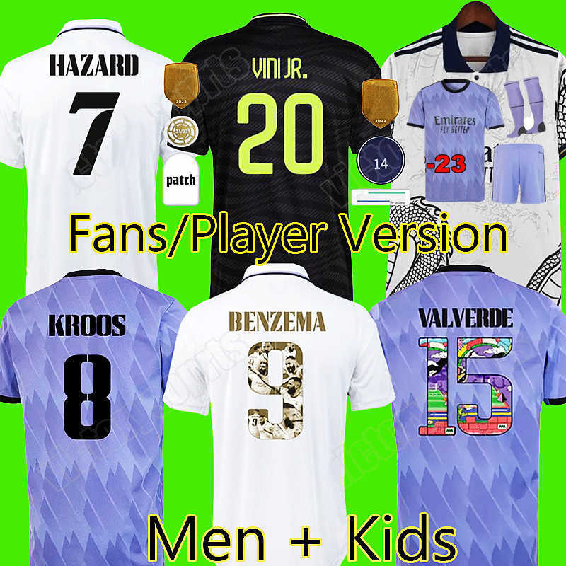 S 4XL 2022 BENZEMA Finals soccer jerseys 22 23 football shirt VINI JR CAMAVINGA TCHOUAMENI REAL MADRIDS VALVERDE HAZARD ASENSIO MODRIC camiseta Player version Fans, Third kids kit
S 4XL 2022 BENZEMA Finals soccer jerseys 22 23 football shirt VINI JR CAMAVINGA TCHOUAMENI REAL MADRIDS VALVERDE HAZARD ASENSIO MODRIC camiseta Player version Fans, Third kids kit