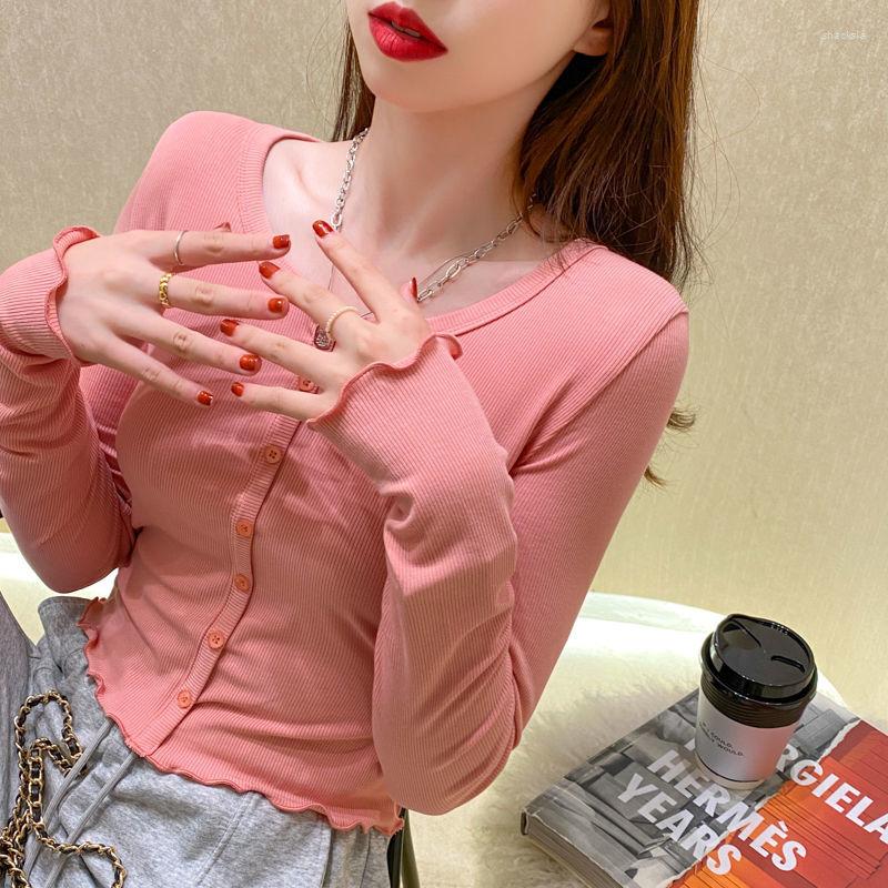 Women's T Shirts Cotton V-neck Long Sleeve T-shirt Women's Autumn Clothing Top, Pink
Women's T Shirts Cotton V-neck Long Sleeve T-shirt Women's Autumn Clothing Top, Pink