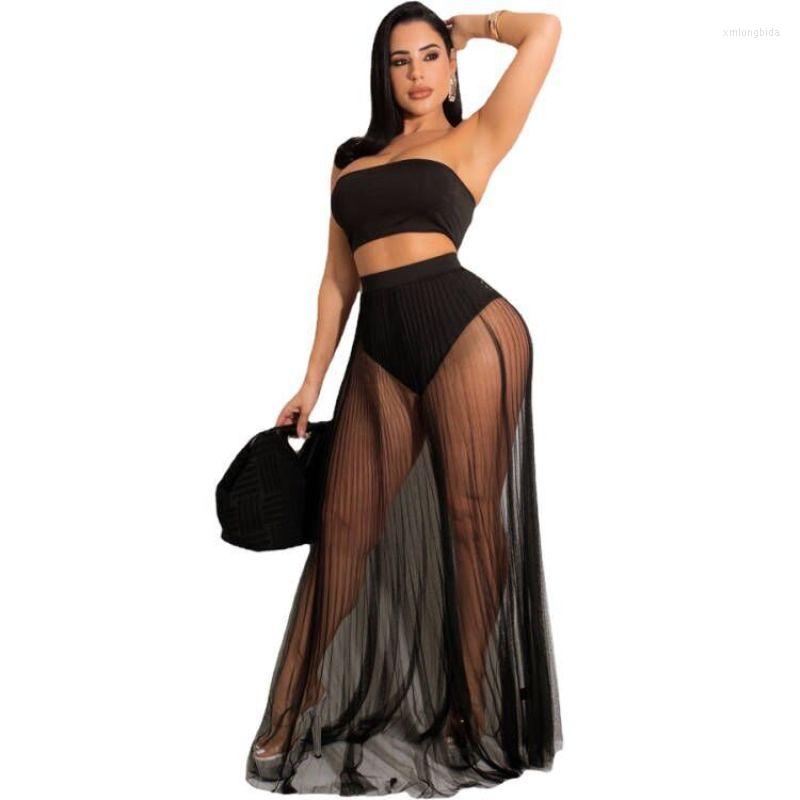 Two Piece Dress Beach Cover Ups For Women Long Mesh Skirt Strapless Croptop Summer Fashion Coverup See Through Set 2 Pieces, Army green
Two Piece Dress Beach Cover Ups For Women Long Mesh Skirt Strapless Croptop Summer Fashion Coverup See Through Set 2 Pieces, Army green