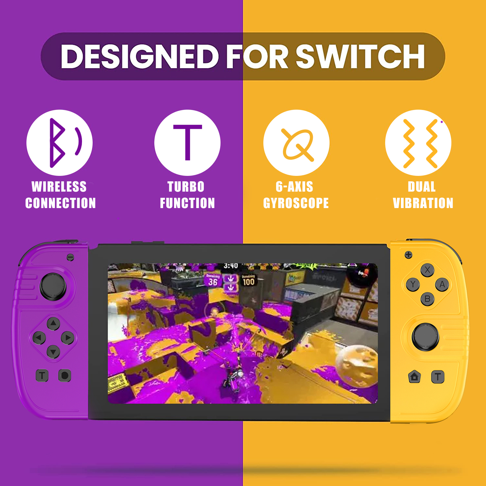For Switch Joy Co Joypad Controller Left & Right Wireless Gamepad For Nintendo Switch Joy Gamepad Console mando para switch