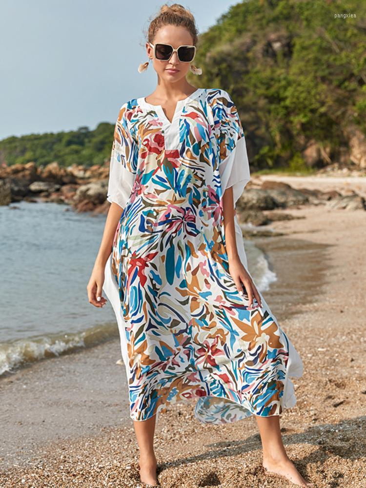 Women's Swimwear Kaftans For Women Printed Maxi Beach Dresses Bohemian Cover Up Summer Swimsuit Beachwear Holiday Bathing Suits Sales, White printed kaftan
Women's Swimwear Kaftans For Women Printed Maxi Beach Dresses Bohemian Cover Up Summer Swimsuit Beachwear Holiday Bathing Suits Sales, White printed kaftan