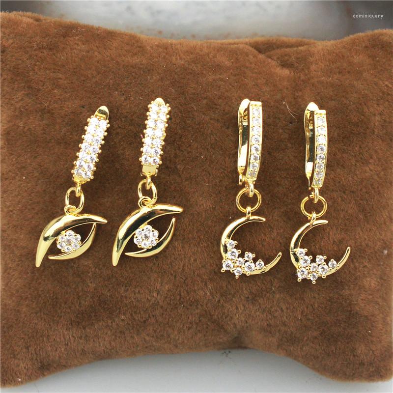 Dangle Earrings 10pair/lot Fashion Cz Earring Eye/moon Shape Cubic Zircon Component Design Love Theme Wholesale
Dangle Earrings 10pair/lot Fashion Cz Earring Eye/moon Shape Cubic Zircon Component Design Love Theme Wholesale