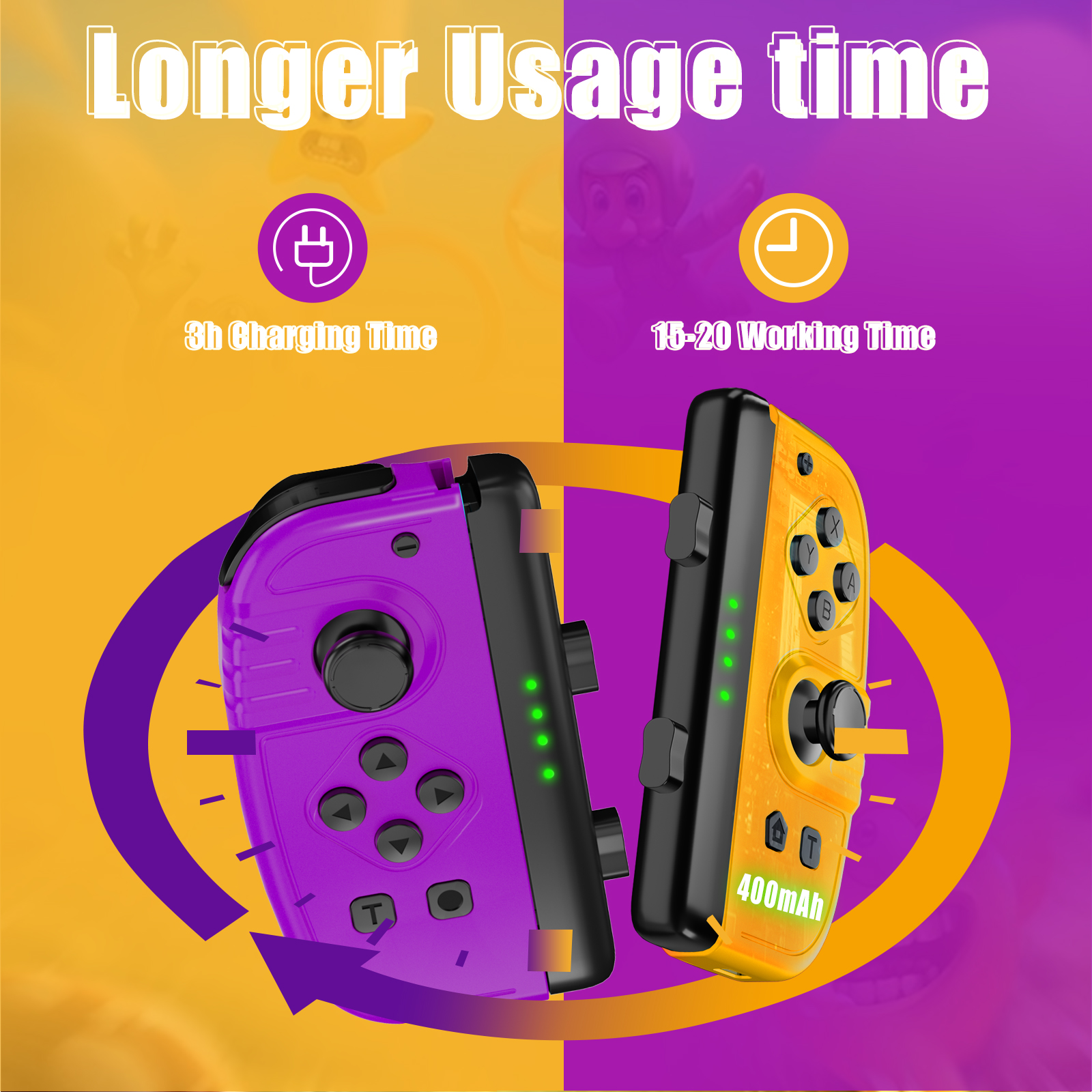 For Switch Joy Co Joypad Controller Left & Right Wireless Gamepad For Nintendo Switch Joy Gamepad Console mando para switch