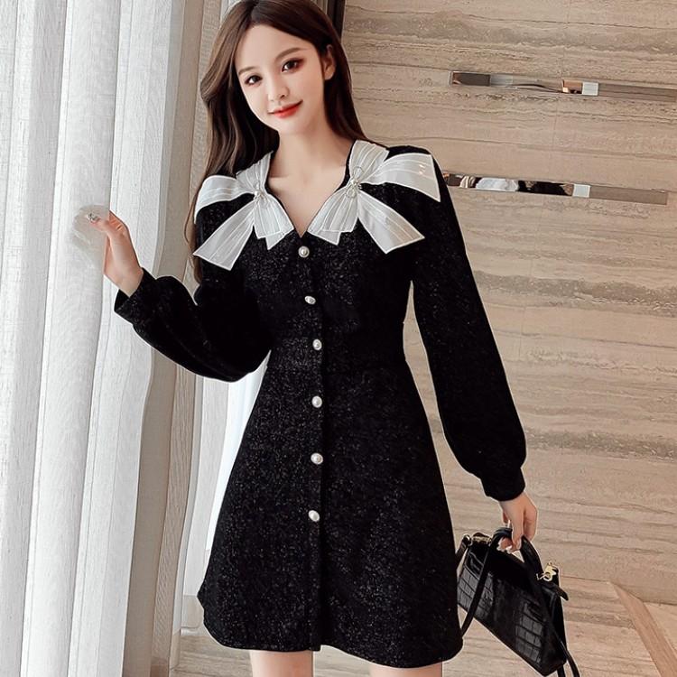 Casual Dresses Korean Spring Women Temperament Sweet Bowknot V-Neck Patchwork Fuff Sleeve High Waist Slim Chic Party Female Robe, Pink
Casual Dresses Korean Spring Women Temperament Sweet Bowknot V-Neck Patchwork Fuff Sleeve High Waist Slim Chic Party Female Robe, Pink