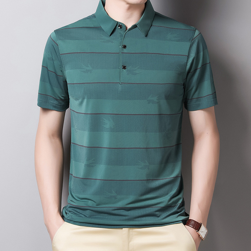 Men's Polos MLSHP Summer Short Sleeve Thin Polo Shirt Men Solid Color Business Casual Swallow Printed Men's Tops Korean Fashion Clothing 230316, Green
Men's Polos MLSHP Summer Short Sleeve Thin Polo Shirt Men Solid Color Business Casual Swallow Printed Men's Tops Korean Fashion Clothing 230316, Green