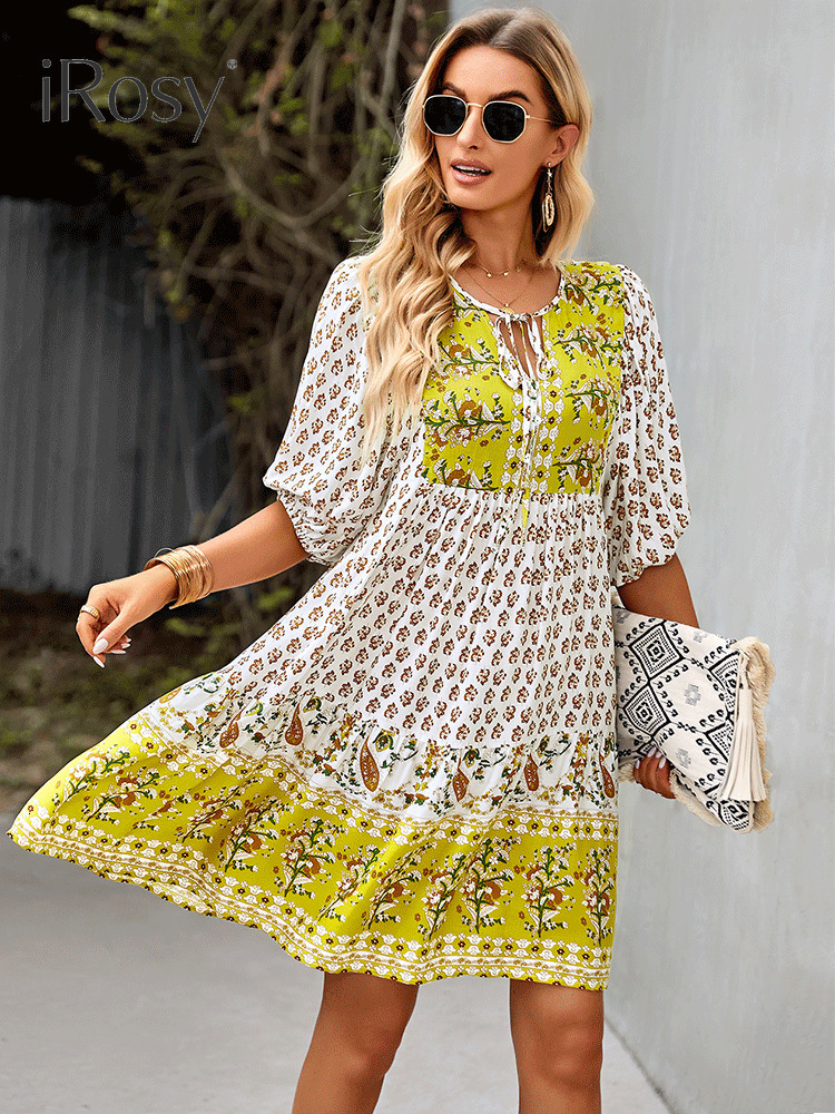 Casual Dresses Elegant Half Sleeve Midi Chic Short Bohemian Dress for Women Summer Viscose Dresses Green Vacation Party Swing Tunic Dress 230316, Blue dress
Casual Dresses Elegant Half Sleeve Midi Chic Short Bohemian Dress for Women Summer Viscose Dresses Green Vacation Party Swing Tunic Dress 230316, Blue dress