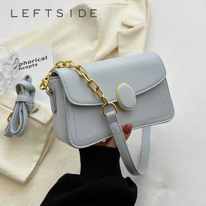 NXY Green Small PU Leather Solid Color Simple Flap Bags for Women 2023 Spring Trends Chain Handbag Ladies Crossbody Purse