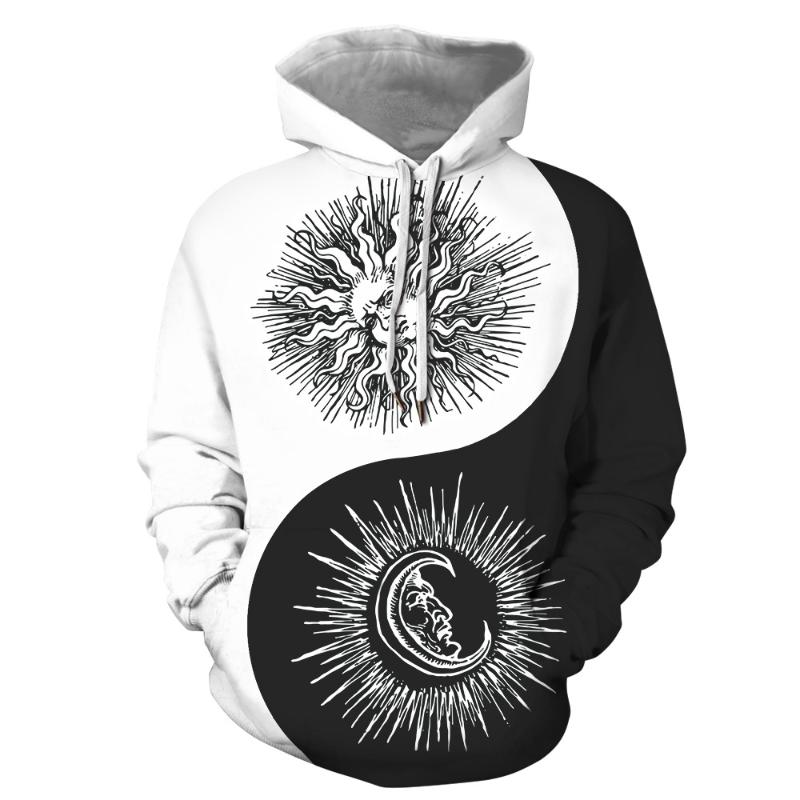 Men' Hoodies & Sweatshirts Mens And Womens 3D Digital Printing Sun Moon Style Pattern Hooded HoodieMen, Black
Men' Hoodies & Sweatshirts Mens And Womens 3D Digital Printing Sun Moon Style Pattern Hooded HoodieMen, Black