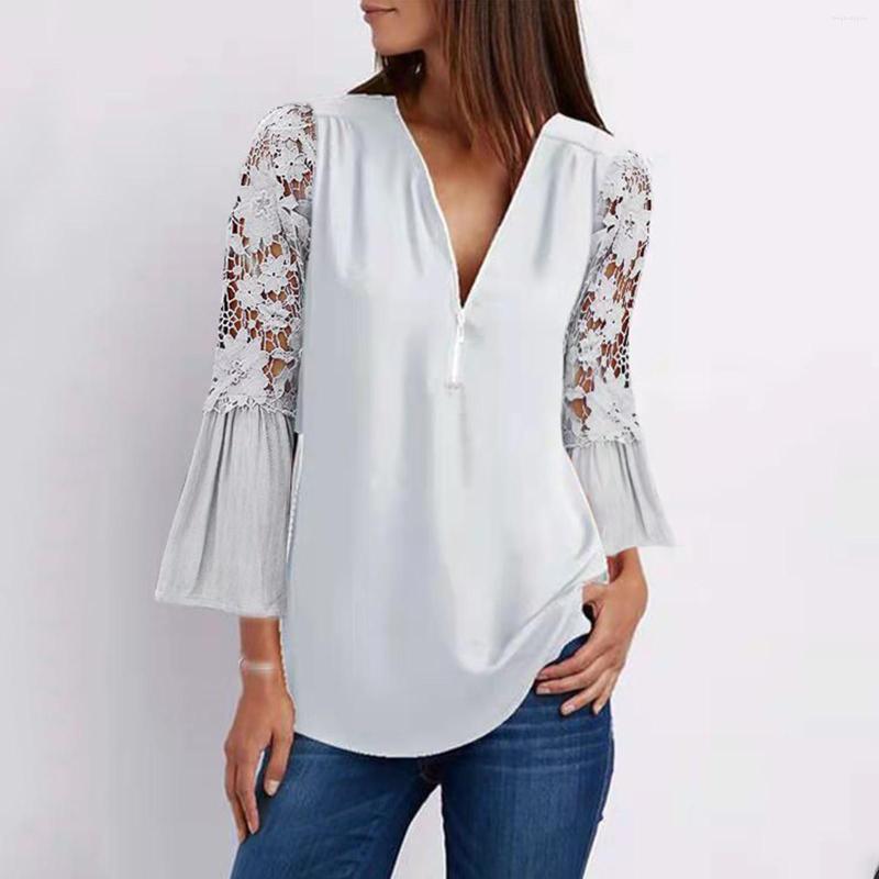 Women's Blouses Fashion Lace Blouse Loose Sexy Zipper V-Neck Tops Casual Ladies Female Women Long Sleeve Blusas Pullover Femme, Red
Women's Blouses Fashion Lace Blouse Loose Sexy Zipper V-Neck Tops Casual Ladies Female Women Long Sleeve Blusas Pullover Femme, Red