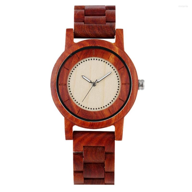 Wristwatches Men's Quartz Wooden Watch Creative Luminous Pointers Dial Watches For Boyfriend Red Wood Strap Wristwatch, Picture shown
Wristwatches Men's Quartz Wooden Watch Creative Luminous Pointers Dial Watches For Boyfriend Red Wood Strap Wristwatch, Picture shown