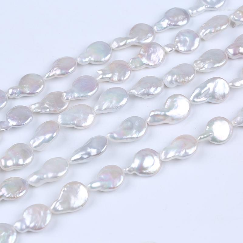 Chains Natural White 13-14mm Coin With Tail Freshwater Pearl Strand For Jewelry Making
Chains Natural White 13-14mm Coin With Tail Freshwater Pearl Strand For Jewelry Making