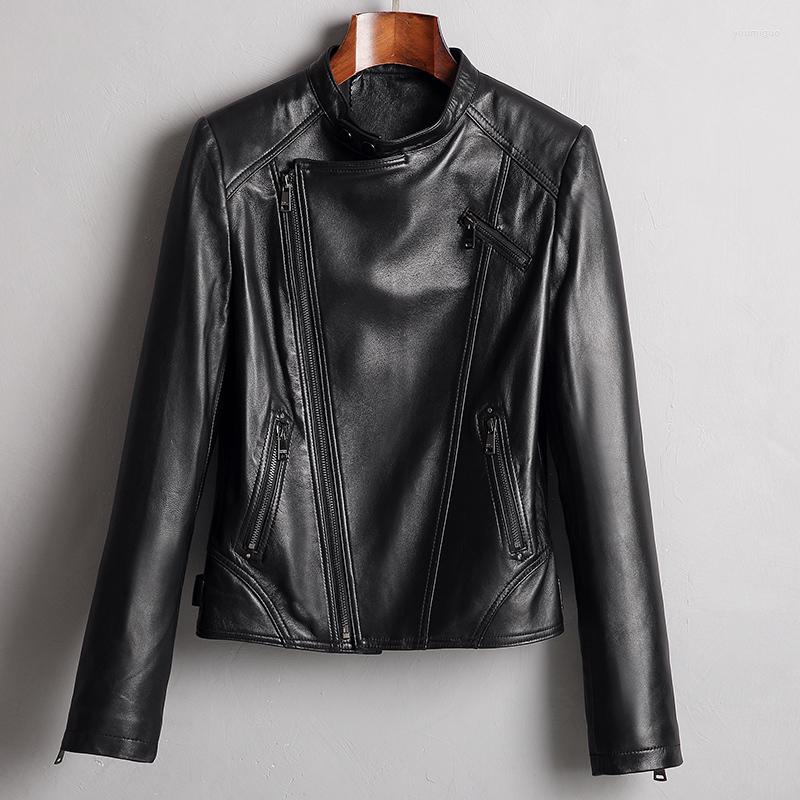 Women' Leather 2023 Women' Jacket Short Motorcycle Sheepskin Stand Collar Women Genuine Coa, Black
Women' Leather 2023 Women' Jacket Short Motorcycle Sheepskin Stand Collar Women Genuine Coa, Black