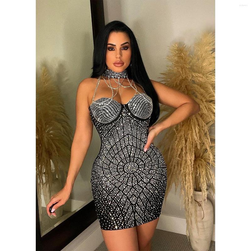 Casual Dresses Sleeveless Women' Diamond Mini Dress Sexy Tight Wrapped Chest Chain Halter Backless Club Party, White
Casual Dresses Sleeveless Women' Diamond Mini Dress Sexy Tight Wrapped Chest Chain Halter Backless Club Party, White
