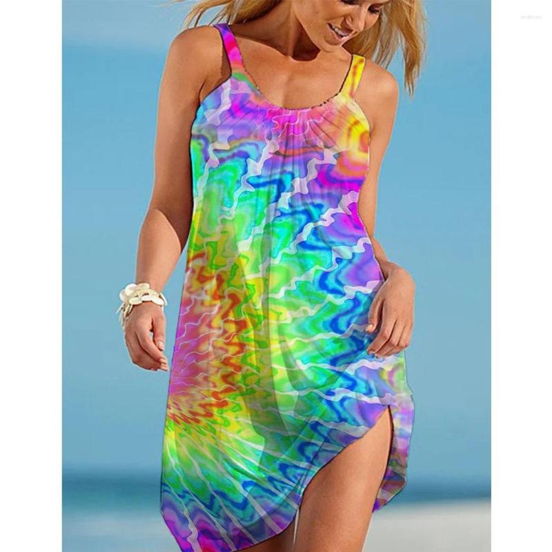 Casual Dresses Summer Dress Beach Vacation 3D Colorful Print Women Streetwear Female Loose Condole Belt Round Sleeveless O-Neck, Aqdws107883sj1649
Casual Dresses Summer Dress Beach Vacation 3D Colorful Print Women Streetwear Female Loose Condole Belt Round Sleeveless O-Neck, Aqdws107883sj1649