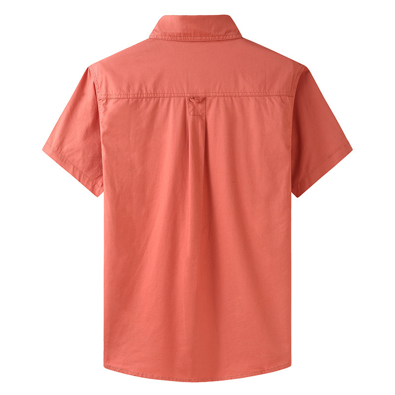 Men's Polos For Summer Fashion Tops Blouses Mens Short Sleeves Oversize 5XL 100% Cotton Cargo Military Shirts Green Casual Clothes 230316