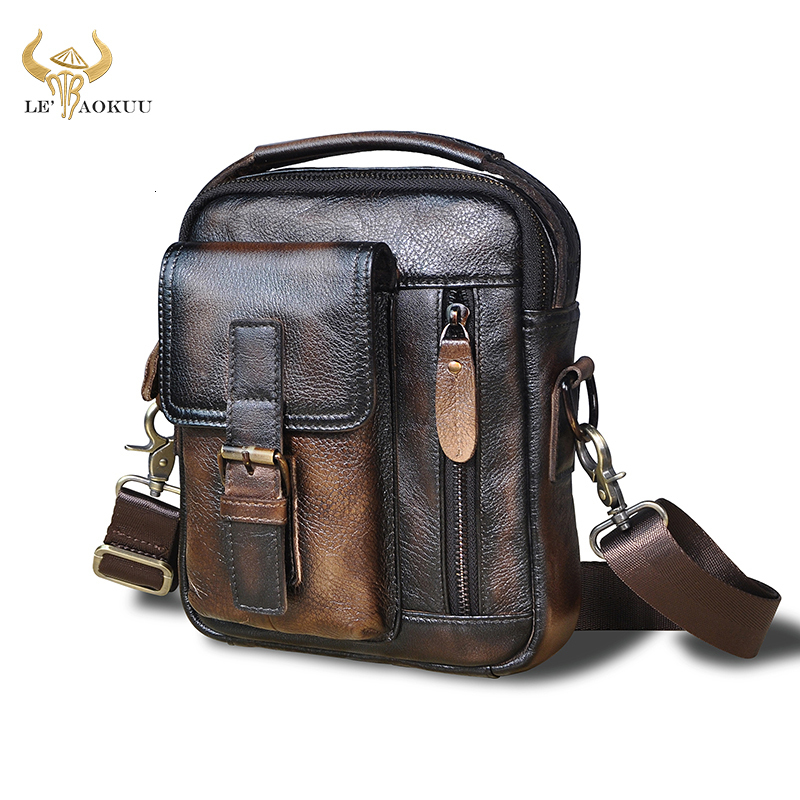 Waist Bags Natural Leather Male Vintage Design Shoulder Messenger bag Fashion Cross-body Bag 8" Tablet Tote Mochila Satchel bag 2070 230316, Light brown
Waist Bags Natural Leather Male Vintage Design Shoulder Messenger bag Fashion Cross-body Bag 8" Tablet Tote Mochila Satchel bag 2070 230316, Light brown